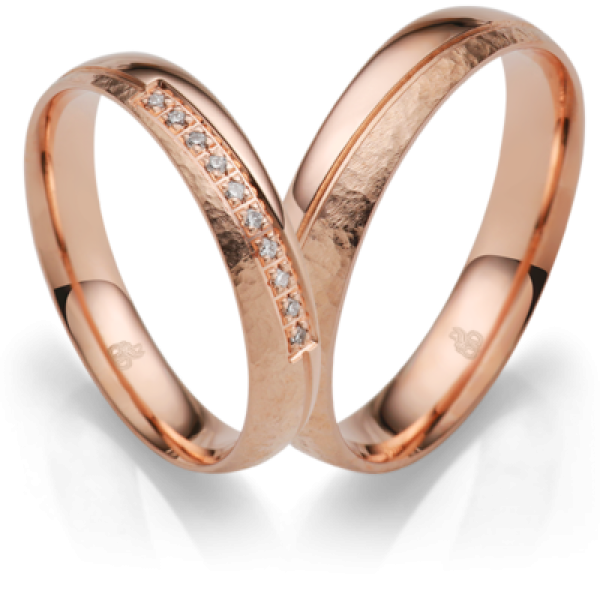 Rauschmayer Trauringe Rotgold 11-04906 + 10-04906